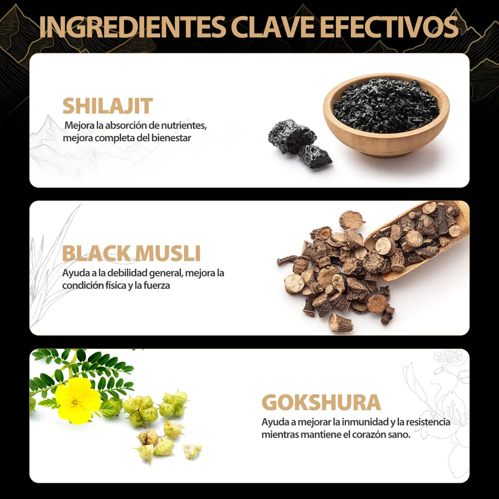 🏔️✨ WindBoss Gold Shilajit Gummies – 80 Gomas✨🏔️: Más energía, más resistencia, más virilidad.