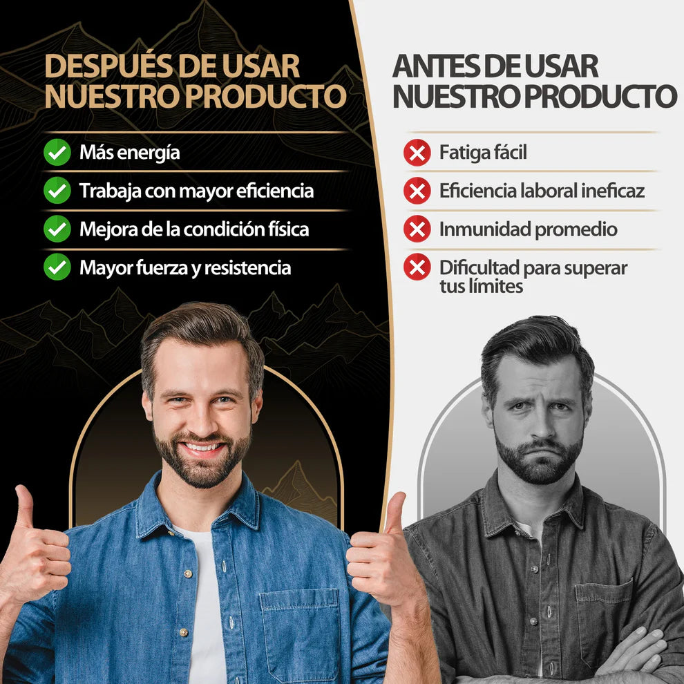 🏔️✨ WindBoss Gold Shilajit Gummies – 80 Gomas✨🏔️: Más energía, más resistencia, más virilidad.